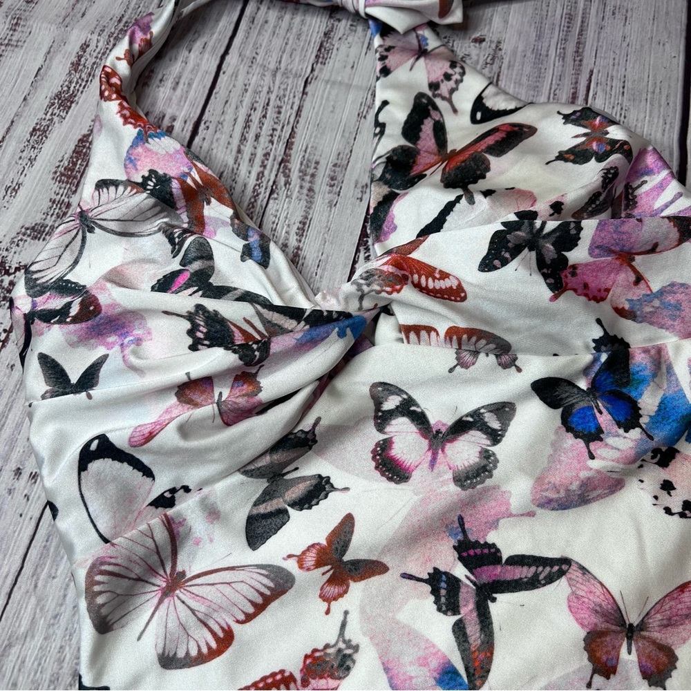 DKNY Butterfly Tankini Swim Top - Picture 3 of 5